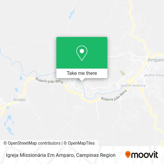 Igreja Missionária Em Amparo map