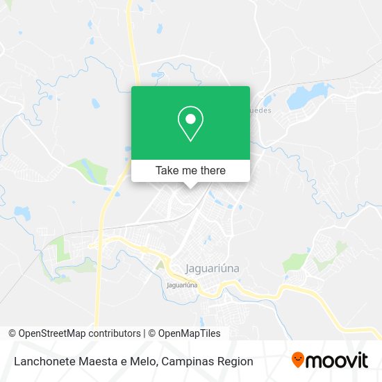 Lanchonete Maesta e Melo map