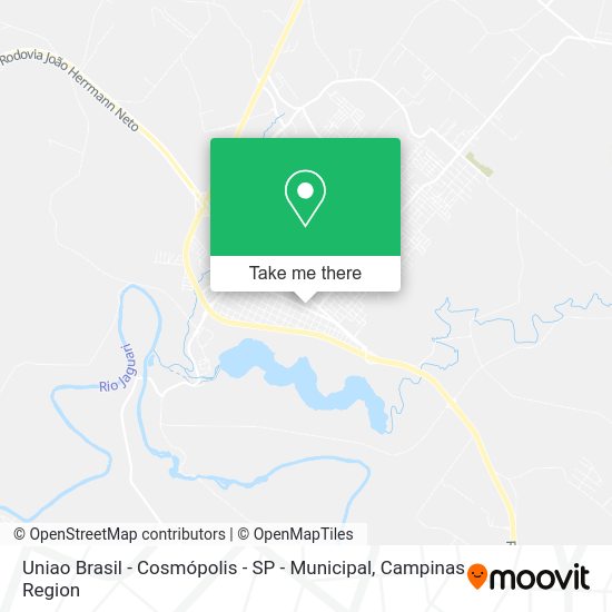 Uniao Brasil - Cosmópolis - SP - Municipal map