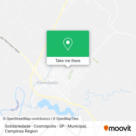 Solidariedade - Cosmópolis - SP - Municipal map