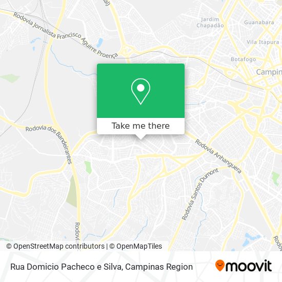 Mapa Rua Domicio Pacheco e Silva