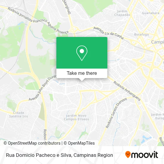 Rua Domicio Pacheco e Silva map
