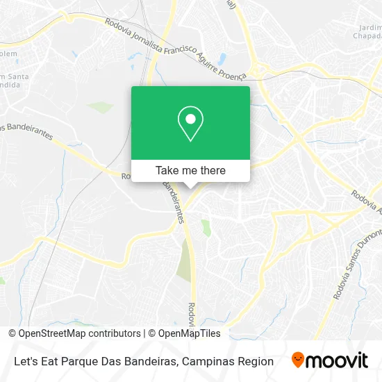 Let's Eat Parque Das Bandeiras map