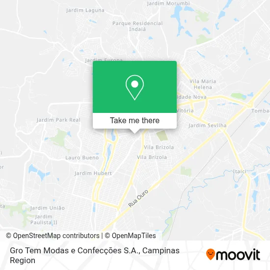 Gro Tem Modas e Confecções S.A. map