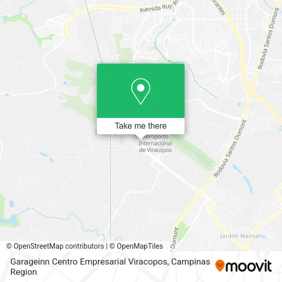 Garageinn Centro Empresarial Viracopos map