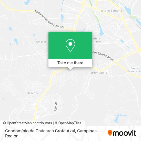 Condomínio de Chácaras Grota Azul map