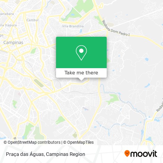 Praça das Águas map
