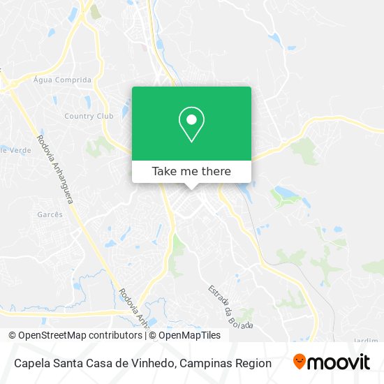 Capela Santa Casa de Vinhedo map