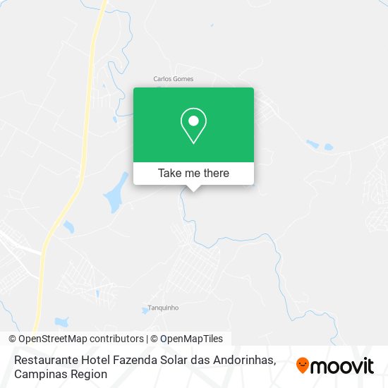 Mapa Restaurante Hotel Fazenda Solar das Andorinhas