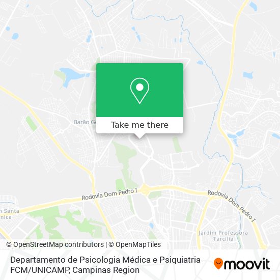 Departamento de Psicologia Médica e Psiquiatria FCM / UNICAMP map