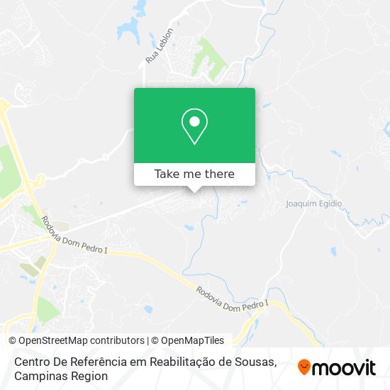 Centro De Referência em Reabilitação de Sousas map