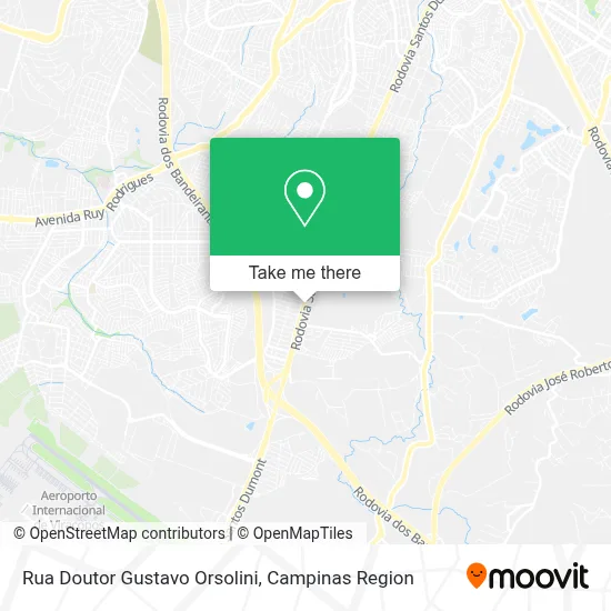 Rua Doutor Gustavo Orsolini map