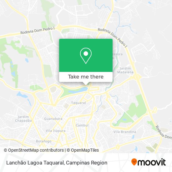 Lanchão Lagoa Taquaral map
