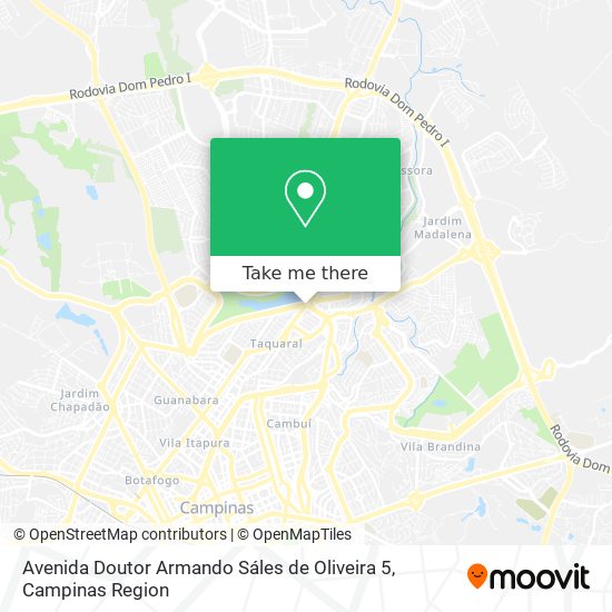 Mapa Avenida Doutor Armando Sáles de Oliveira 5