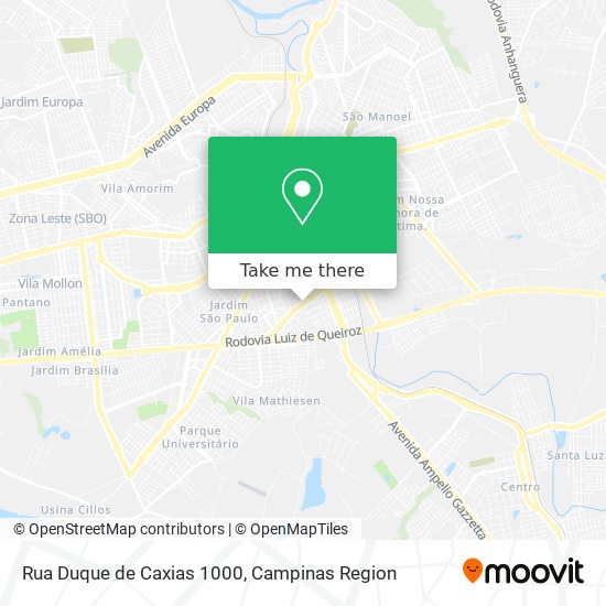 Mapa Rua Duque de Caxias 1000