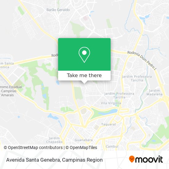 Avenida Santa Genebra map