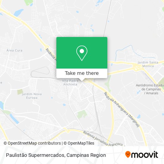 Paulistão Supermercados map