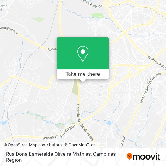 Rua Dona Esmeralda Oliveira Mathias map