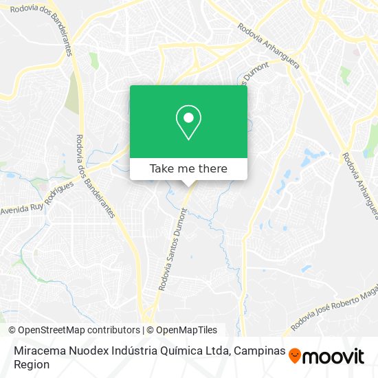 Miracema Nuodex Indústria Química Ltda map