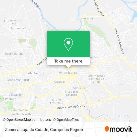 Zanini a Loja da Cidade map