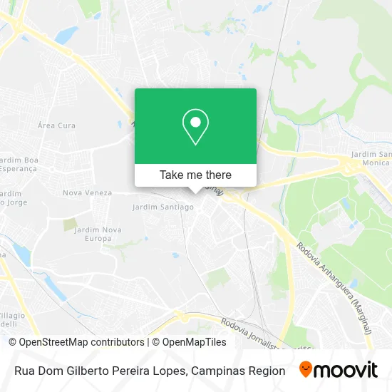 Rua Dom Gilberto Pereira Lopes map