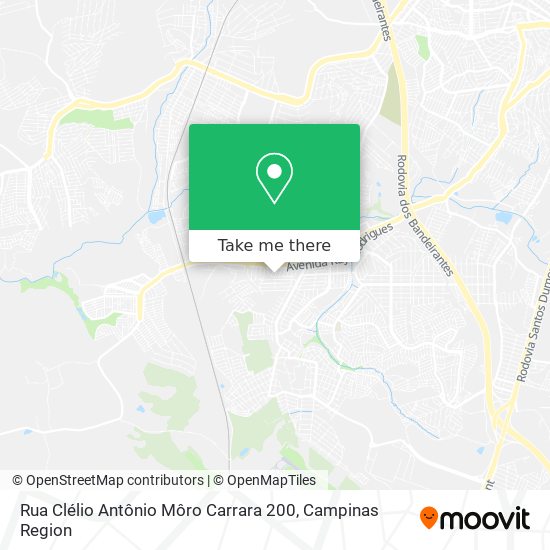 Mapa Rua Clélio Antônio Môro Carrara 200