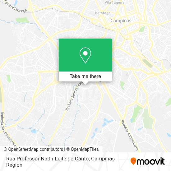 Rua Professor Nadir Leite do Canto map