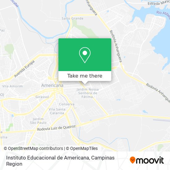 Instituto Educacional de Americana map