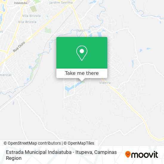 Mapa Estrada Municipal Indaiatuba - Itupeva