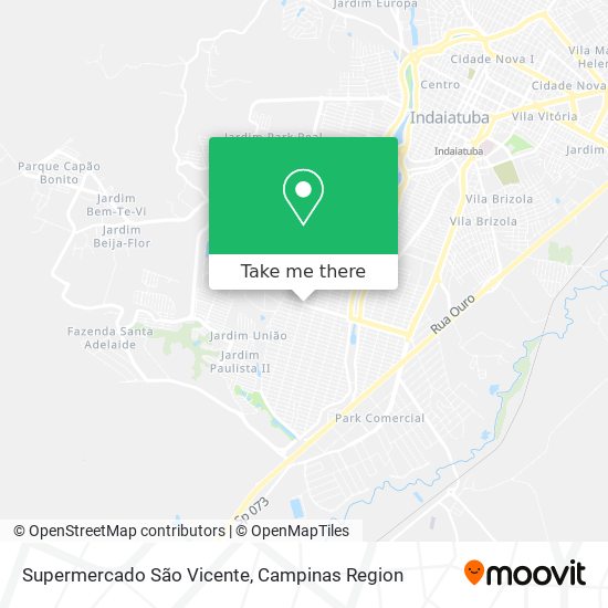 Mapa Supermercado São Vicente