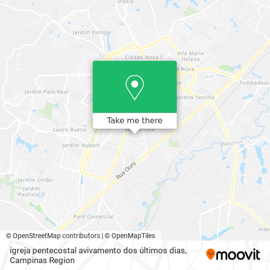 igreja pentecostal avivamento dos últimos dias map