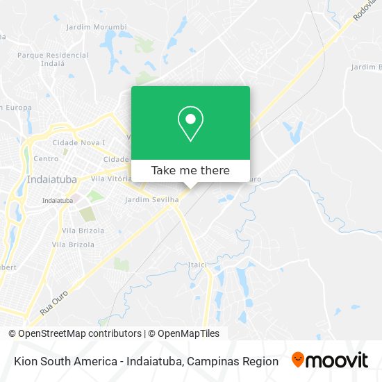 Kion South America - Indaiatuba map
