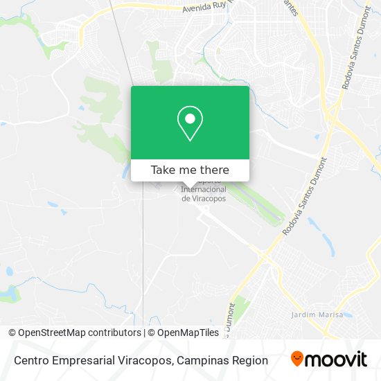 Centro Empresarial Viracopos map