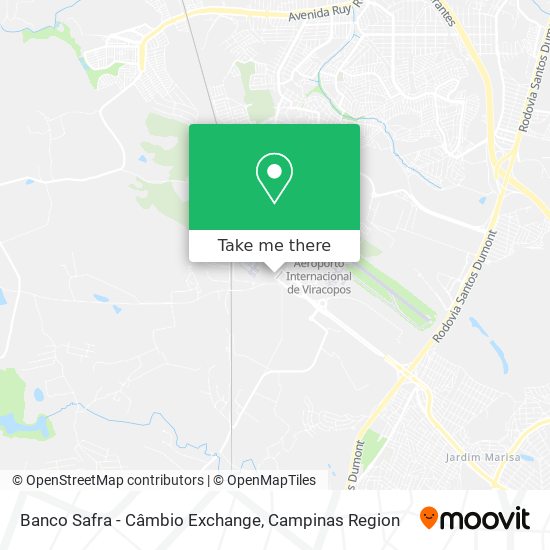 Banco Safra - Câmbio Exchange map