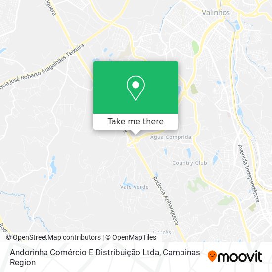 Andorinha Comércio E Distribuição Ltda map