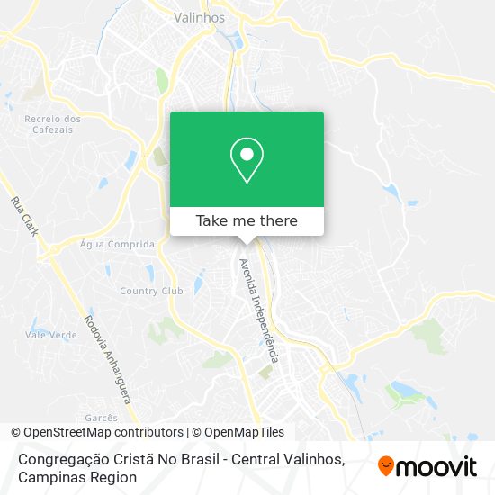 Congregação Cristã No Brasil - Central Valinhos map