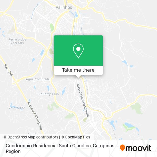 Condomínio Residencial Santa Claudina map