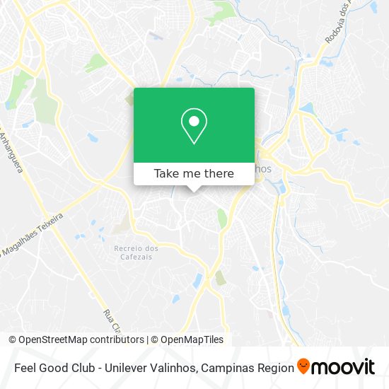 Feel Good Club - Unilever Valinhos map