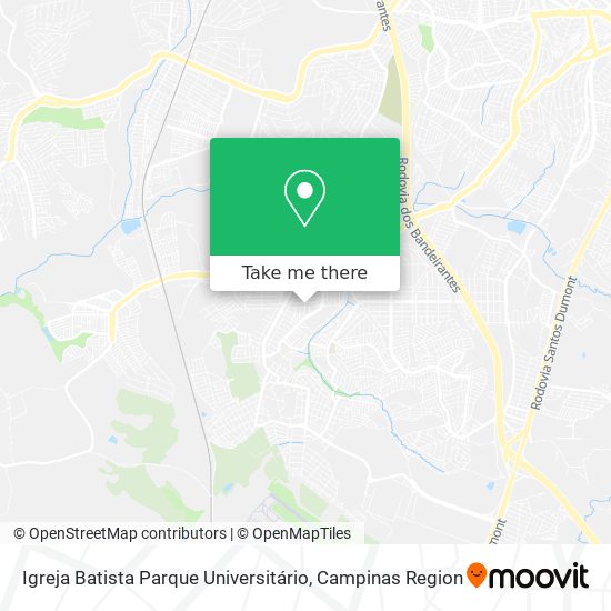 Igreja Batista Parque Universitário map
