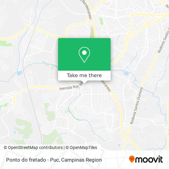 Ponto do fretado - Puc map