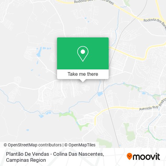 Plantão De Vendas - Colina Das Nascentes map
