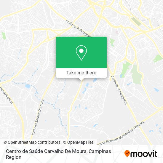 Mapa Centro de Saúde Carvalho De Moura