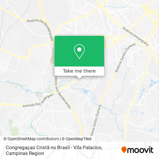 Congregaçao Cristã no Brasil - Vila Palacios map