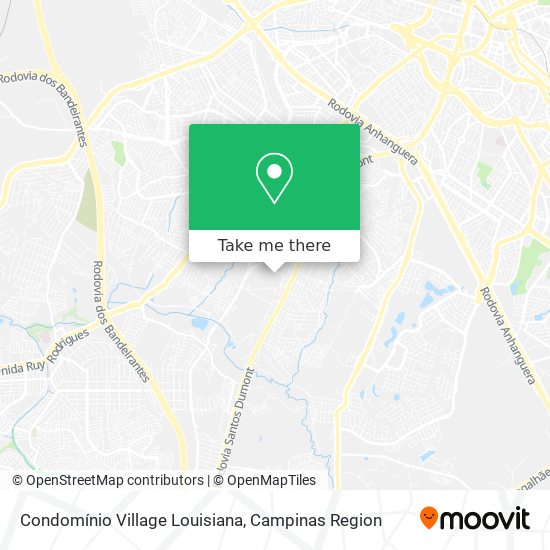 Mapa Condomínio Village Louisiana