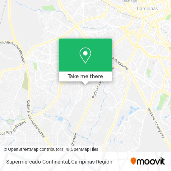 Supermercado Continental map