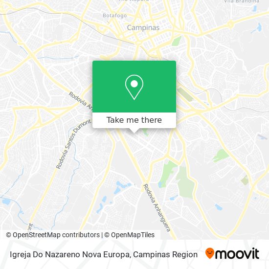 Igreja Do Nazareno Nova Europa map