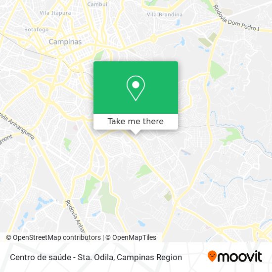 Mapa Centro de saúde  - Sta. Odila