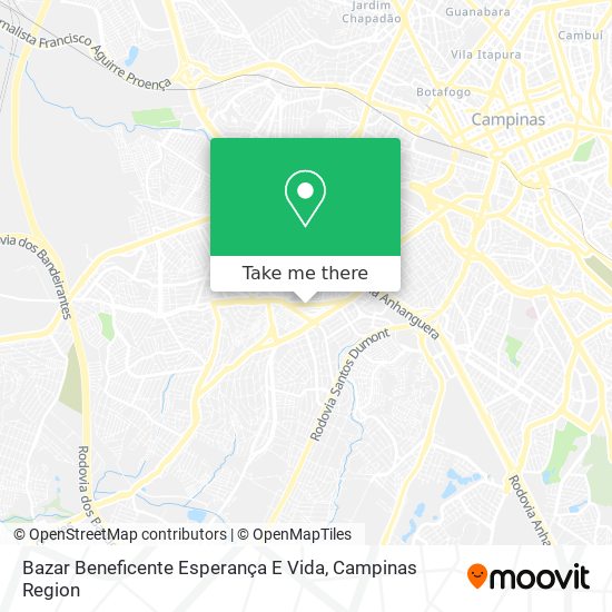 Bazar Beneficente Esperança E Vida map