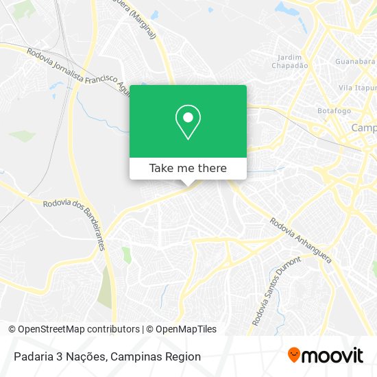 Padaria 3 Nações map