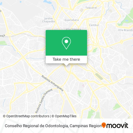Conselho Regional de Odontologia map